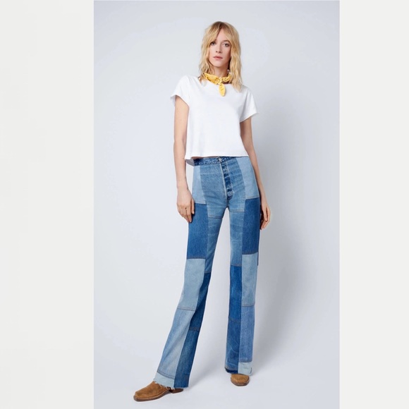 Re/Done Levi’s The Amina Jean in Indigo - Picture 6 of 8